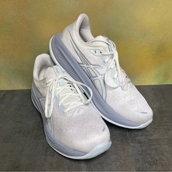 Asics Gel Cumulus 26 Men's Wide Running Shoes White/Cool Grey Size 13 EE - Picture 14 of 16